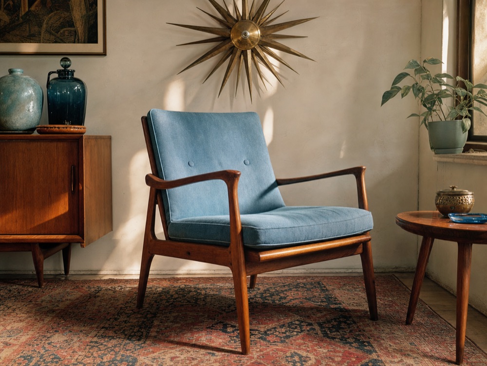 Mid-century modern lounge chair at The VINtage Store, Martinez GA